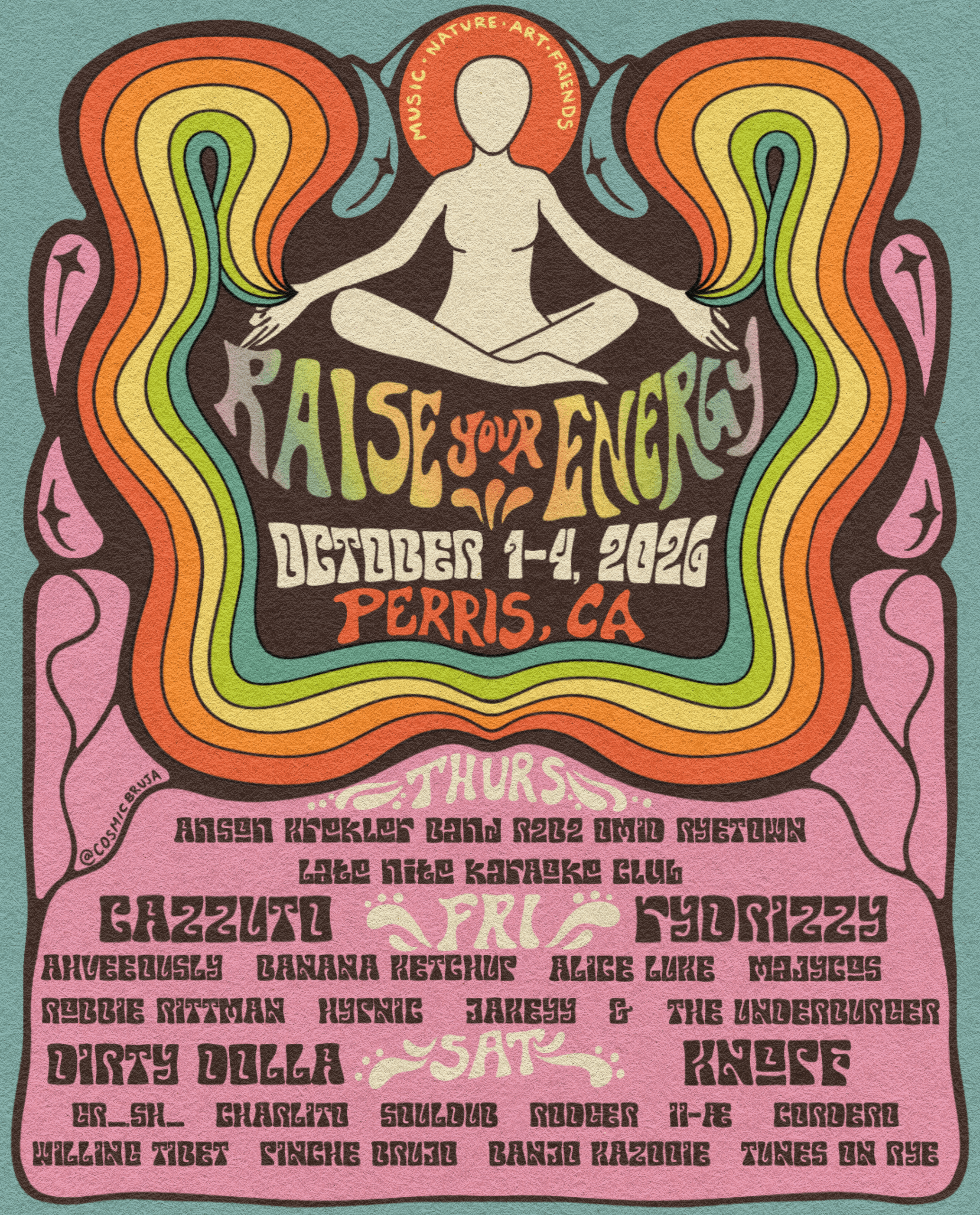 Raise Your Energy 2026 lineup poster